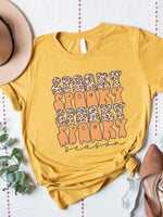 Spooky Season Cheetah Graphic Tee