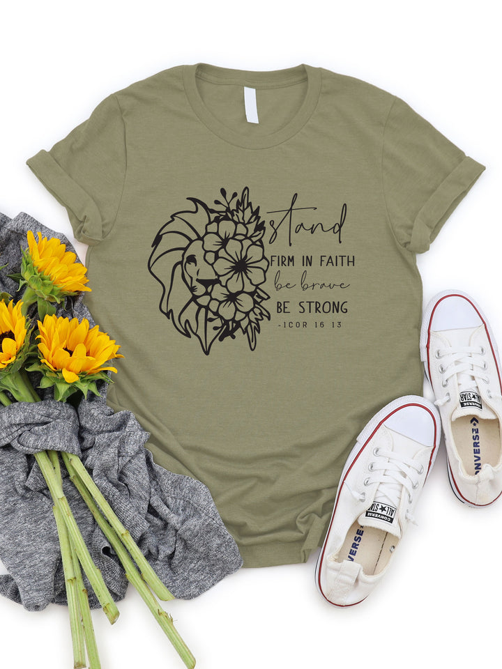 Stand Firm In Faith Graphic Tee