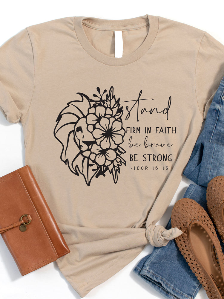 Stand Firm In Faith Graphic Tee