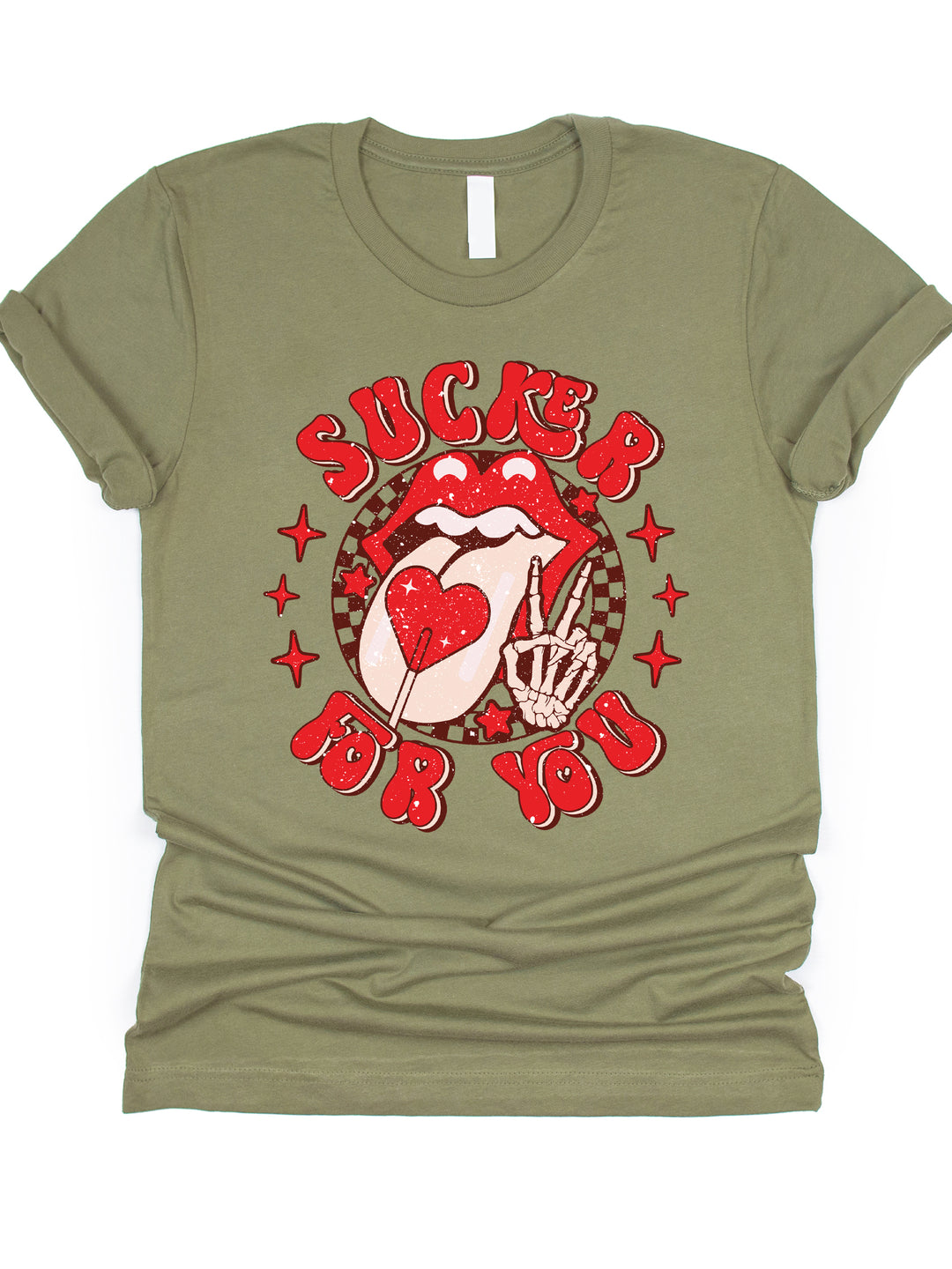 Sucker for You Lips Graphic Tee