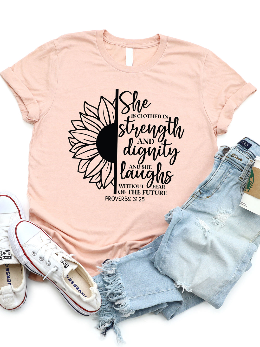 She Is Clothed In Strength & Dignity Graphic Tee