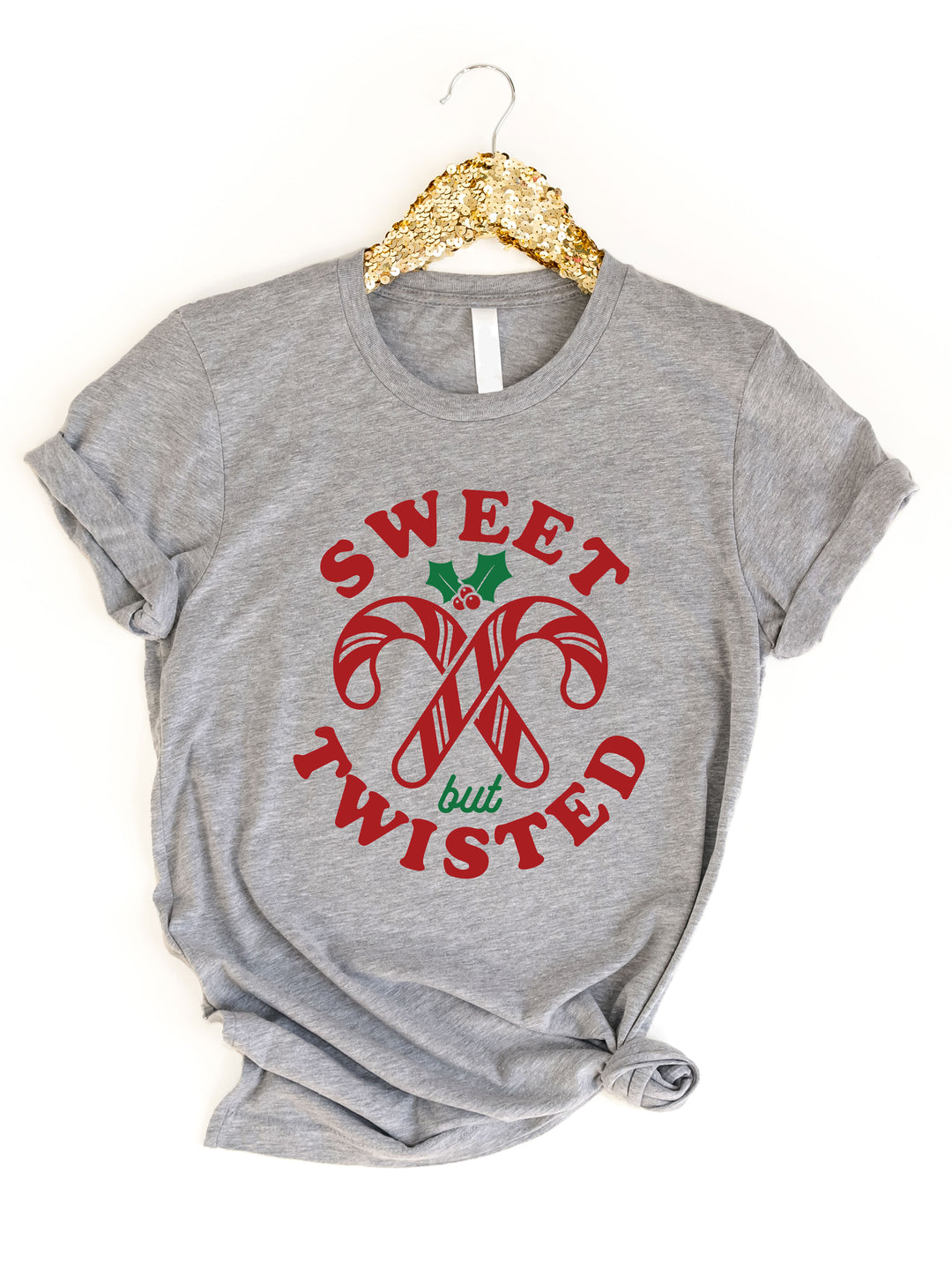 Sweet But Twisted Candy Cane Graphic Tee