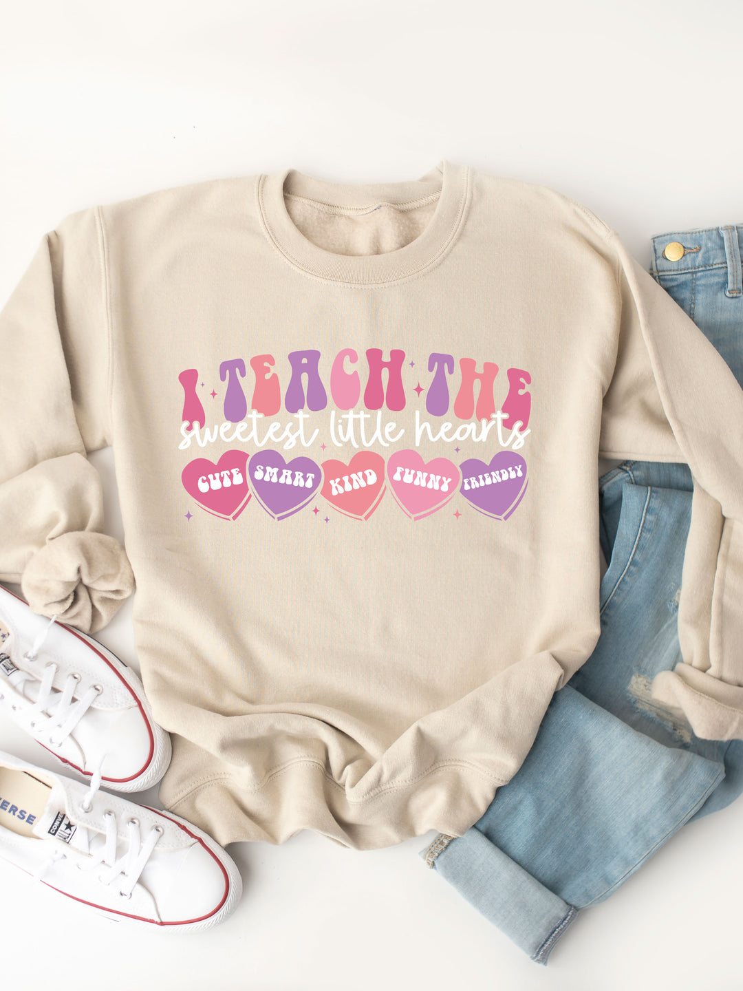 Teach the sweetest little hearts Graphic Sweatshirt