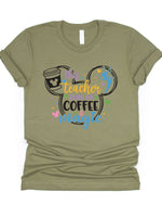 This Teacher Runs On Coffee & Magic - Disney Graphic Tee