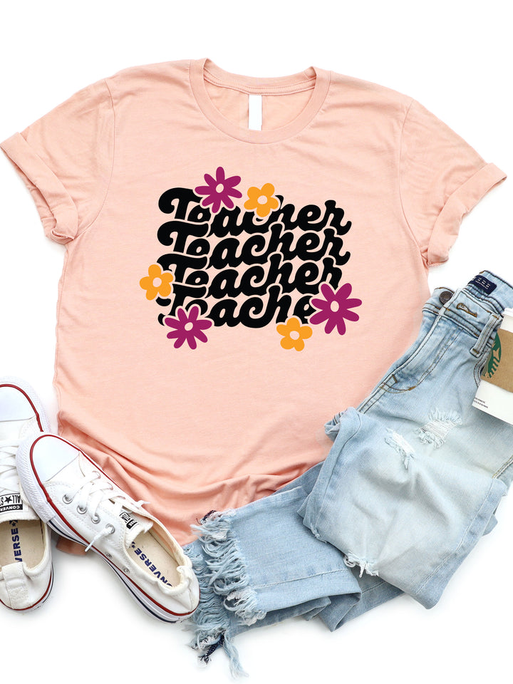 Teacher Daisy Graphic Tee