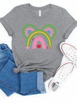 Teacher Minnie Mouse Rainbow Graphic Tee