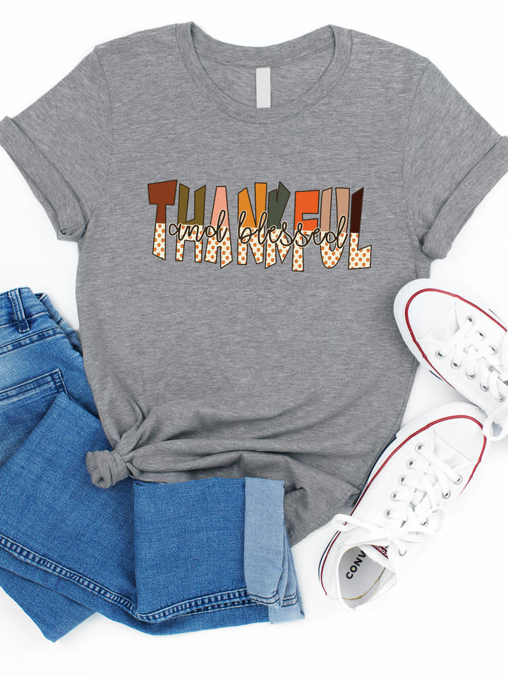 Thankful & Blessed Graphic Tee