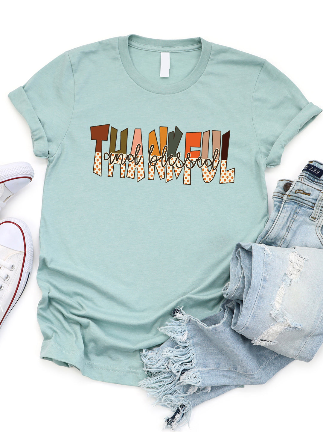 Thankful & Blessed Graphic Tee