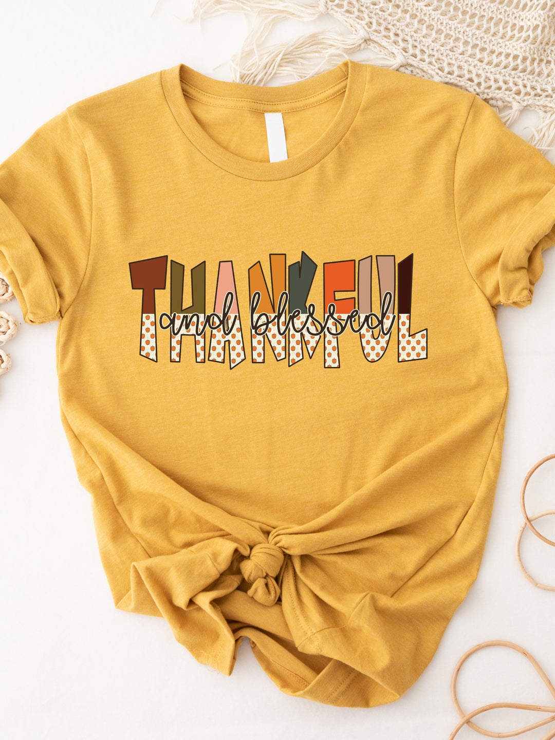 Thankful & Blessed Graphic Tee