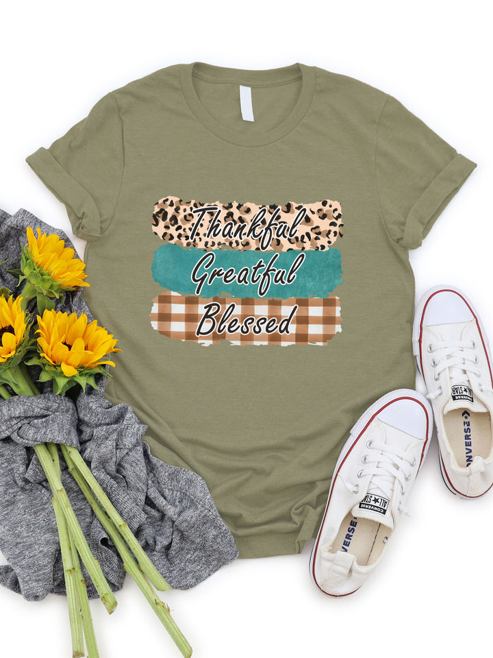 Thankful Grateful Blessed - Graphic Tee