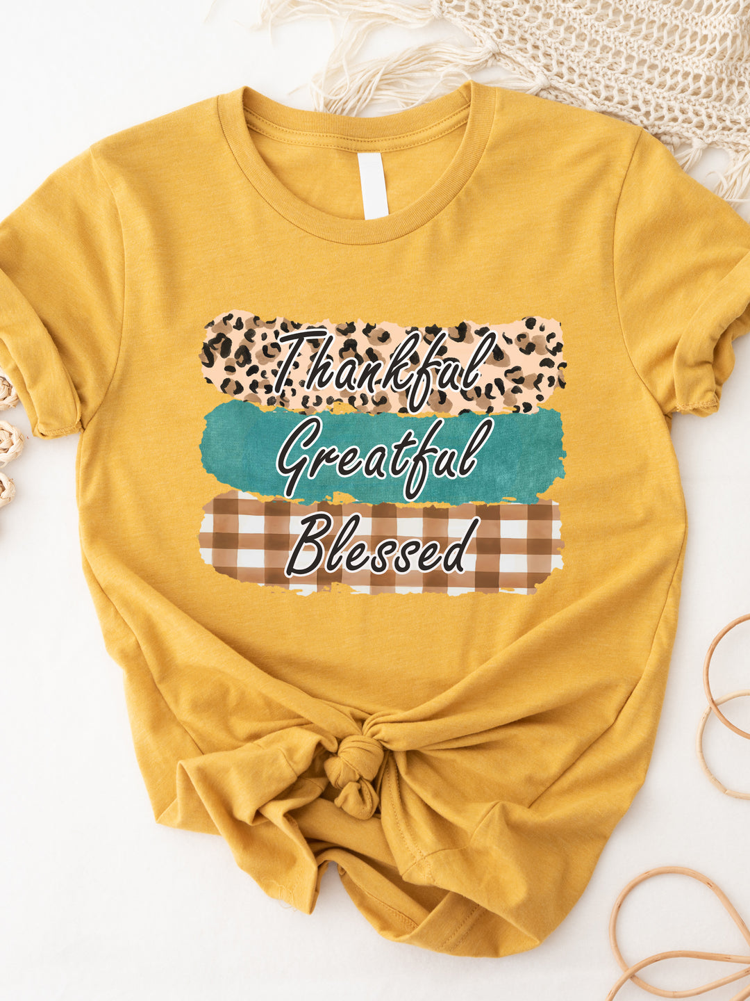 Thankful Grateful Blessed - Graphic Tee