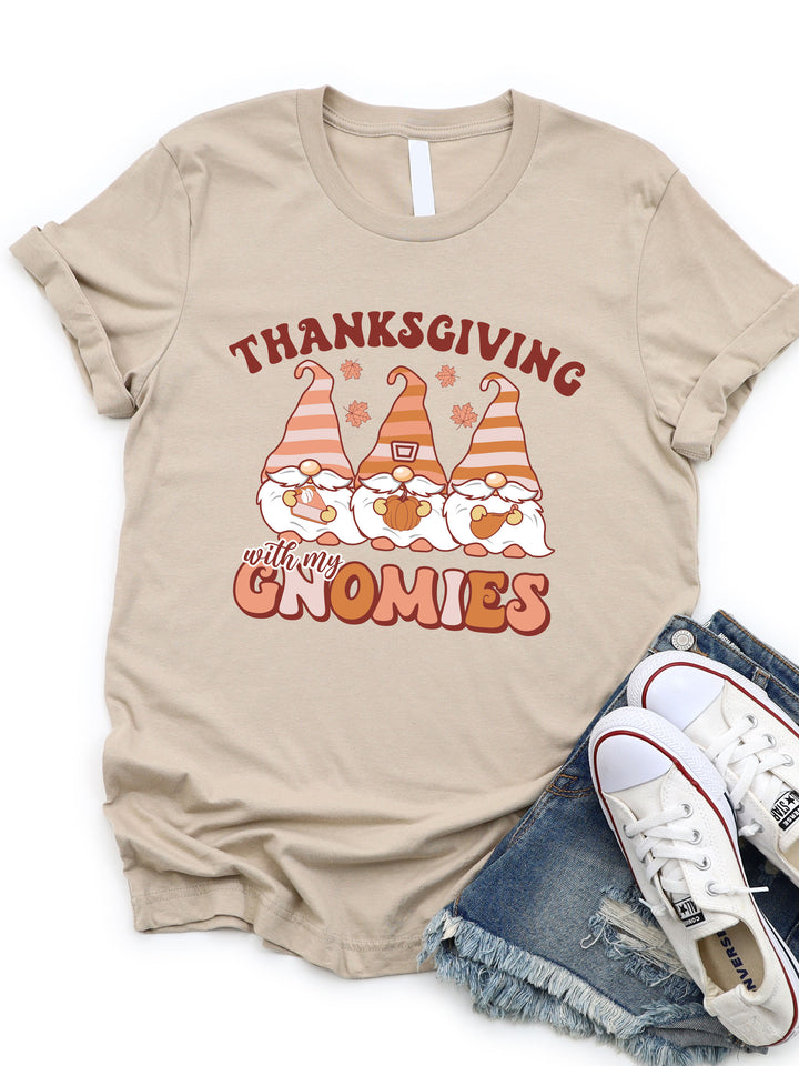 Thanksgiving With My Gnomies Graphic Tee