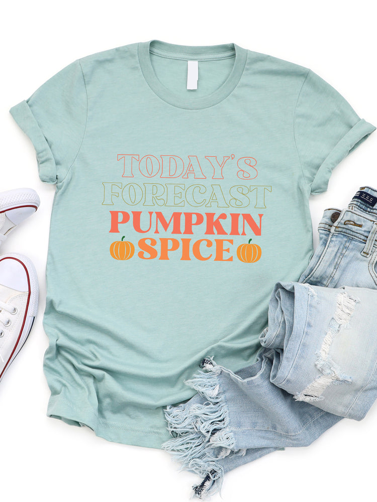 Today's Forecast Pumpkin Spice Graphic Tee