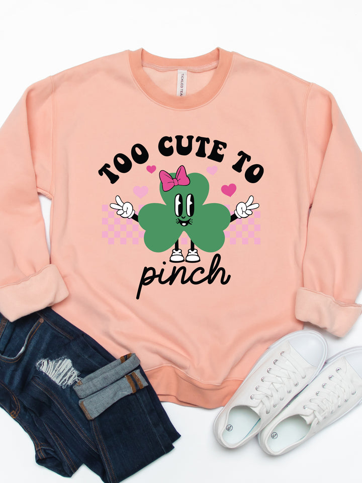 Too Cute To Pinch  - Graphic Sweatshirt