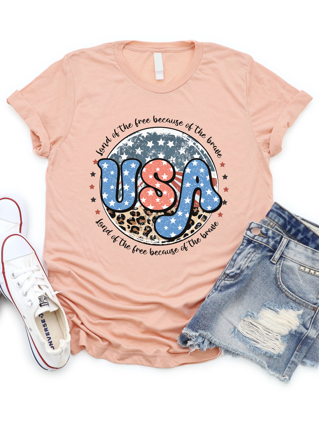 Land of the Free USA Graphic Tee