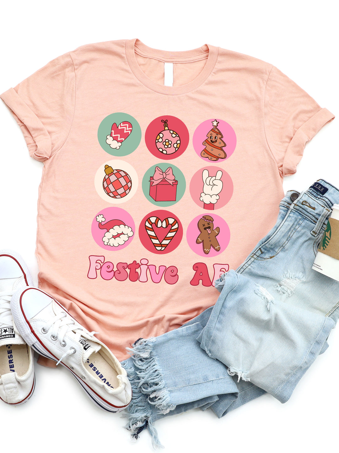 Christmas Icon Festive AF Graphic Tee