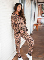 The Sterling Pajama Sets - Brown Leopard