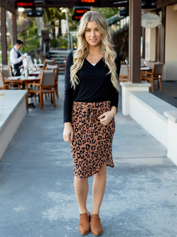 Leopard Print Weekend Skirt