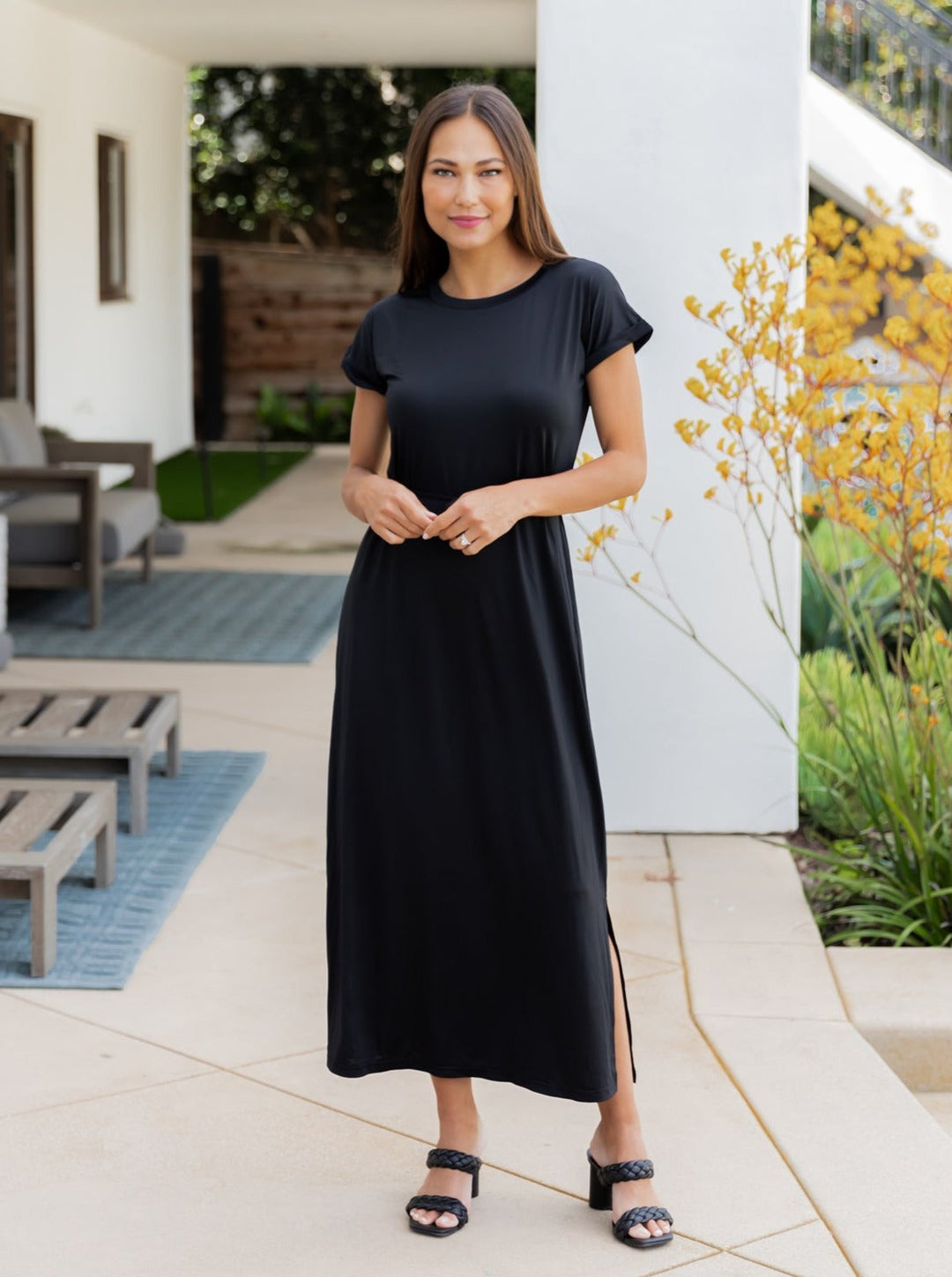 everyday maxi dress Soft Linen Maxi Dress Long Sleeve Flowy Boho Dress Minimalist Cottagecore Dress Women Gown for Everyday or Special Moments Custom Dress