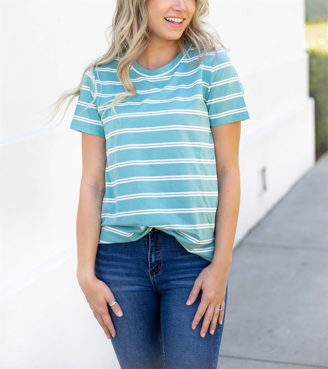 The Ariana Top - Aqua