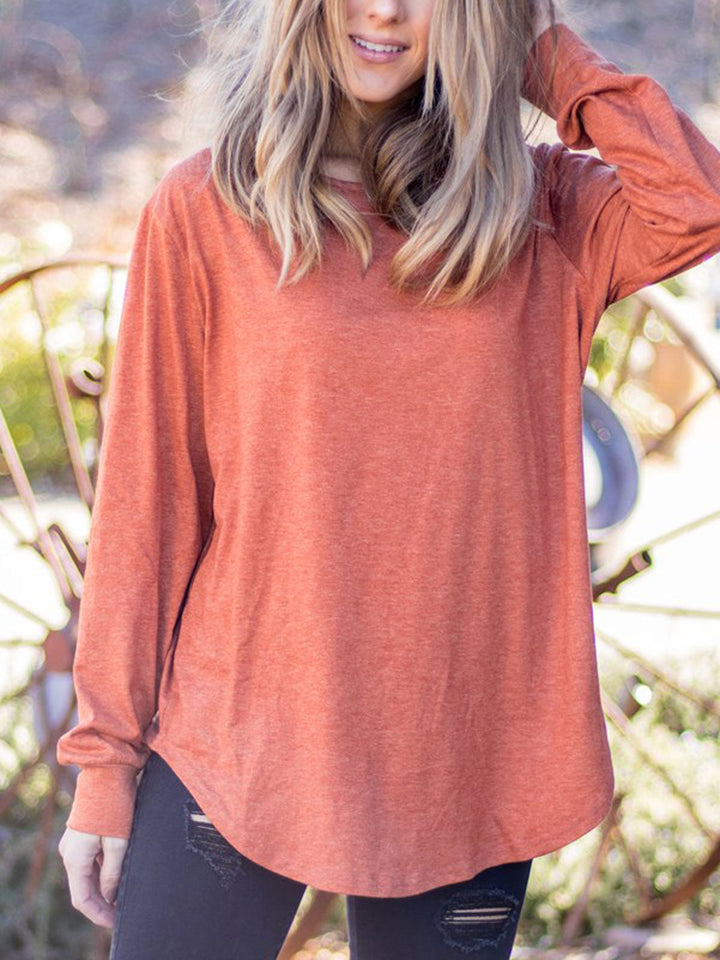 The Solid Long Sleeve Mia Top