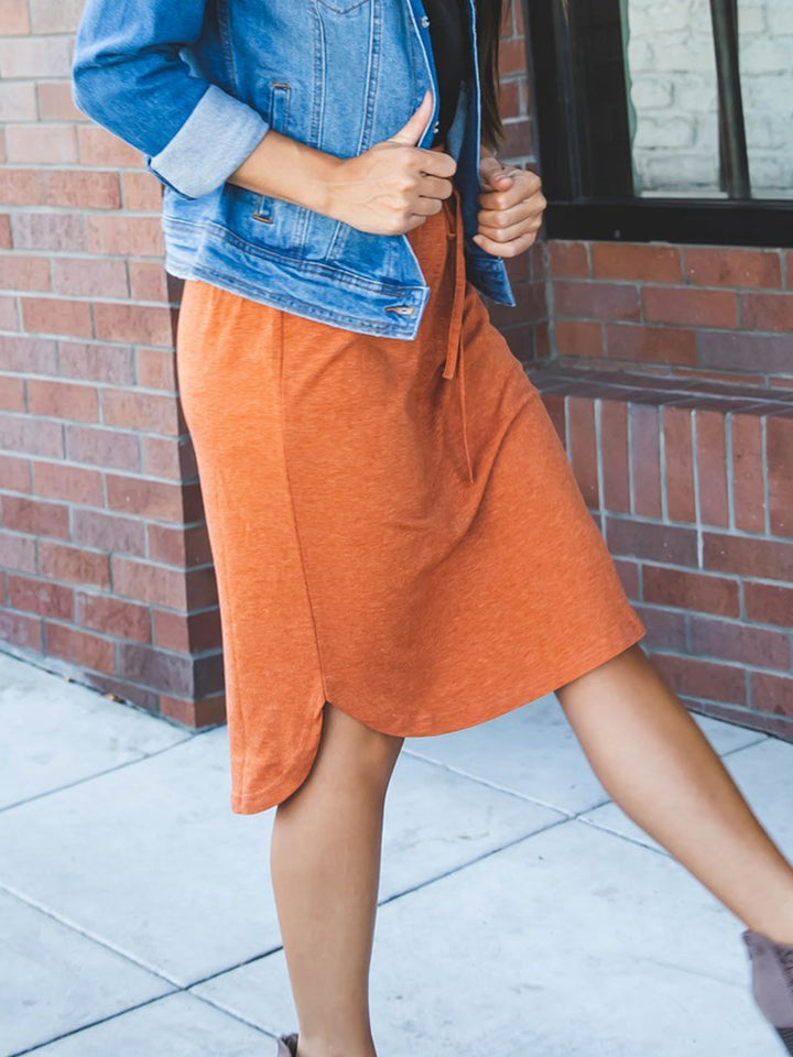 Solid Weekend Skirt - Clay