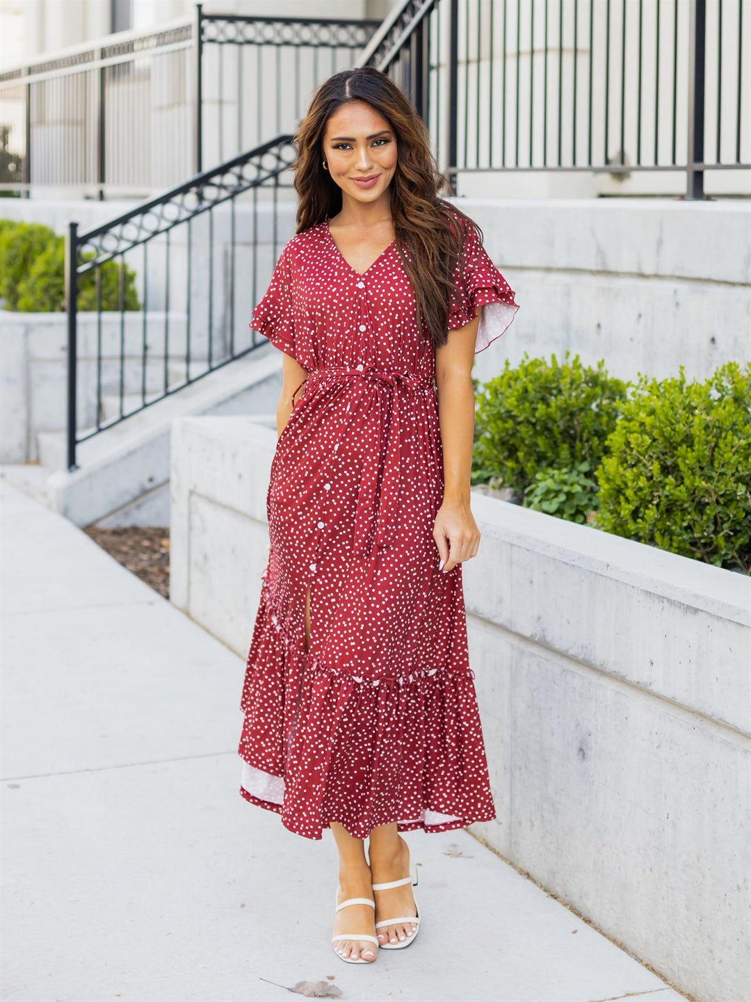 Pretty Dot Whitney Dress - Red Tickled Teal LLC Pretty Dot Whitney Dress - Red Tickled Teal LLC