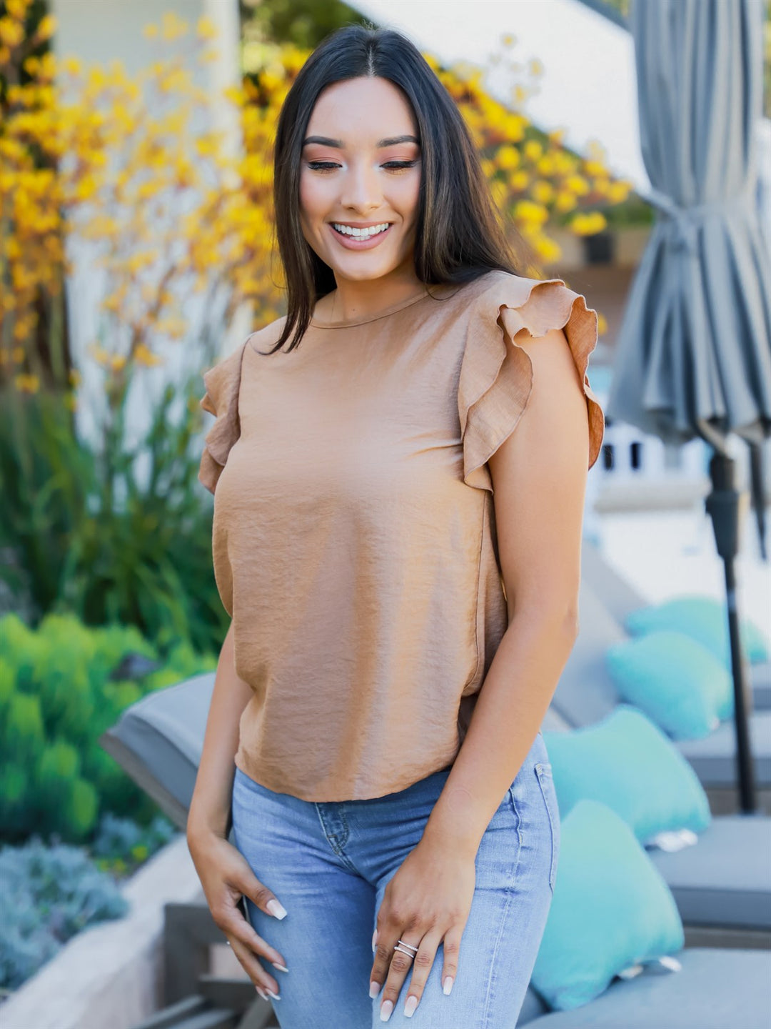 Ruffle Sleeve Deandra Top