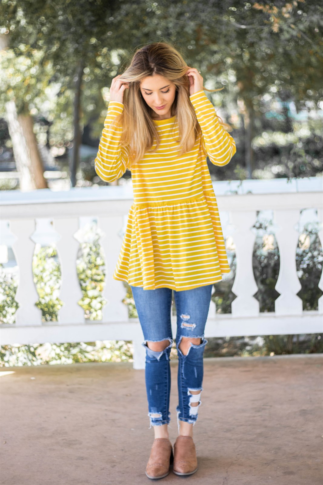 The Ember Top - Yellow - Tickled Teal LLC