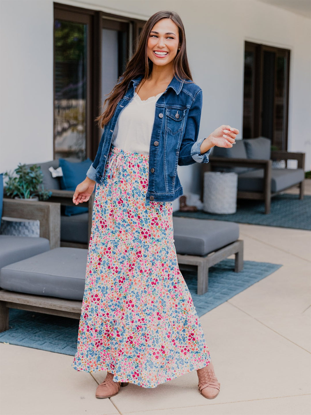 Kendall Skirt - Multicolor Floral