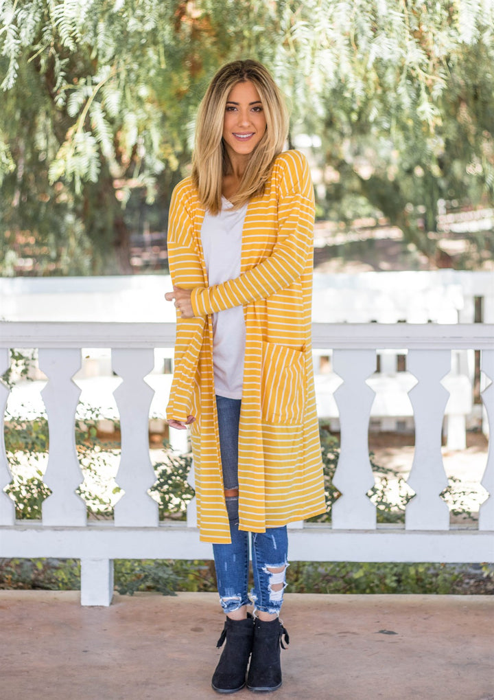 The Striped Leah Cardigan