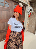 Be Merry Graphic Tee - @savvyskirtgirl