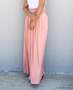 Pocket Maxi Skirt - Blush Pink - Tickled Teal LLC