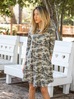 3/4 Sleeve Camo Sloan Dress