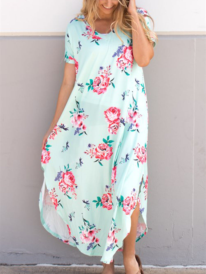 Relaxed Floral Maxi Dress