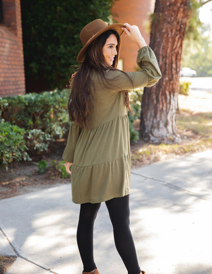 The Goldie Dress - Olive