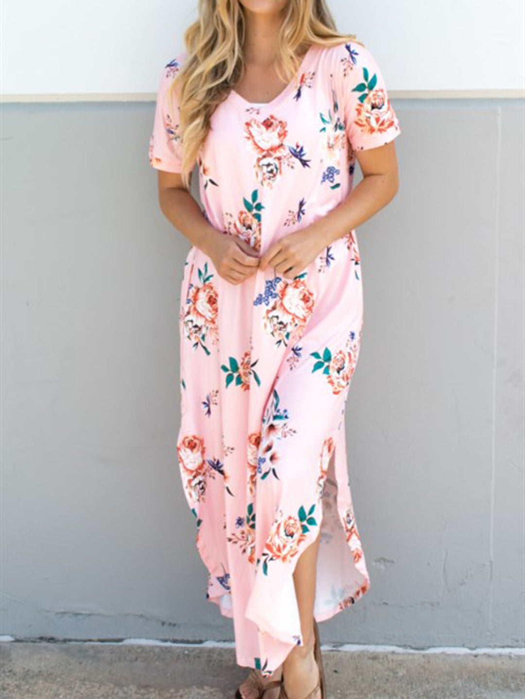 Relaxed Floral Maxi Dress