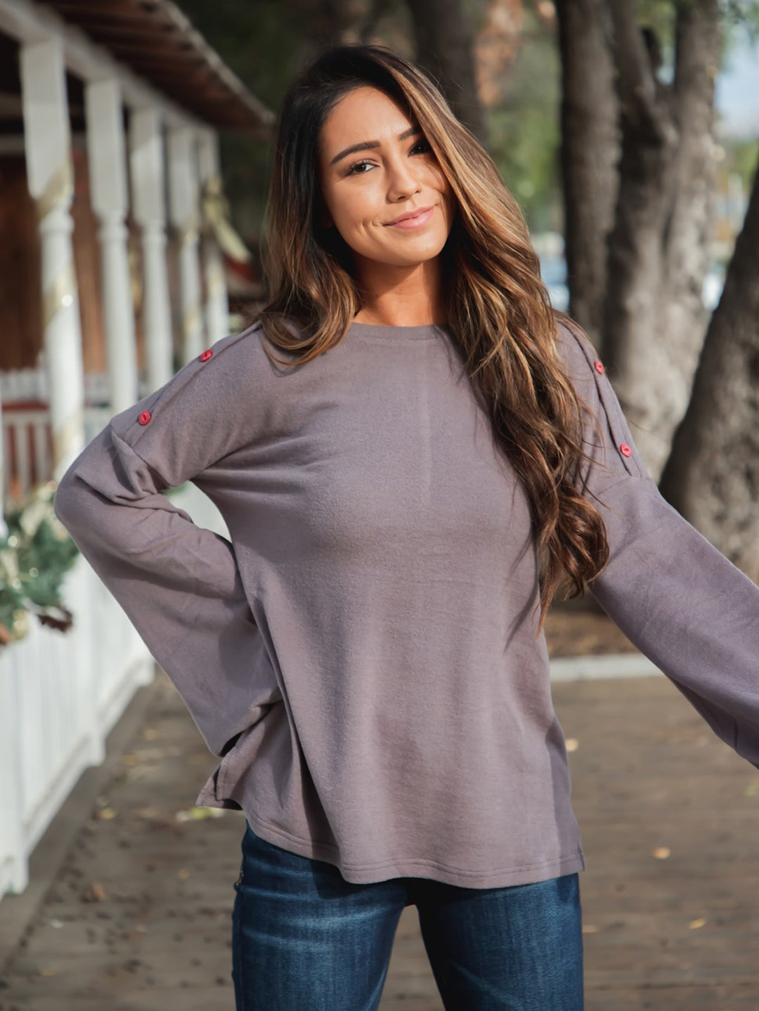 The Perry Top - Charcoal