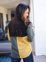 Emrie Top - Black/Yellow/Olive