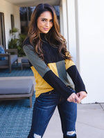 Emrie Top - Black/Yellow/Olive