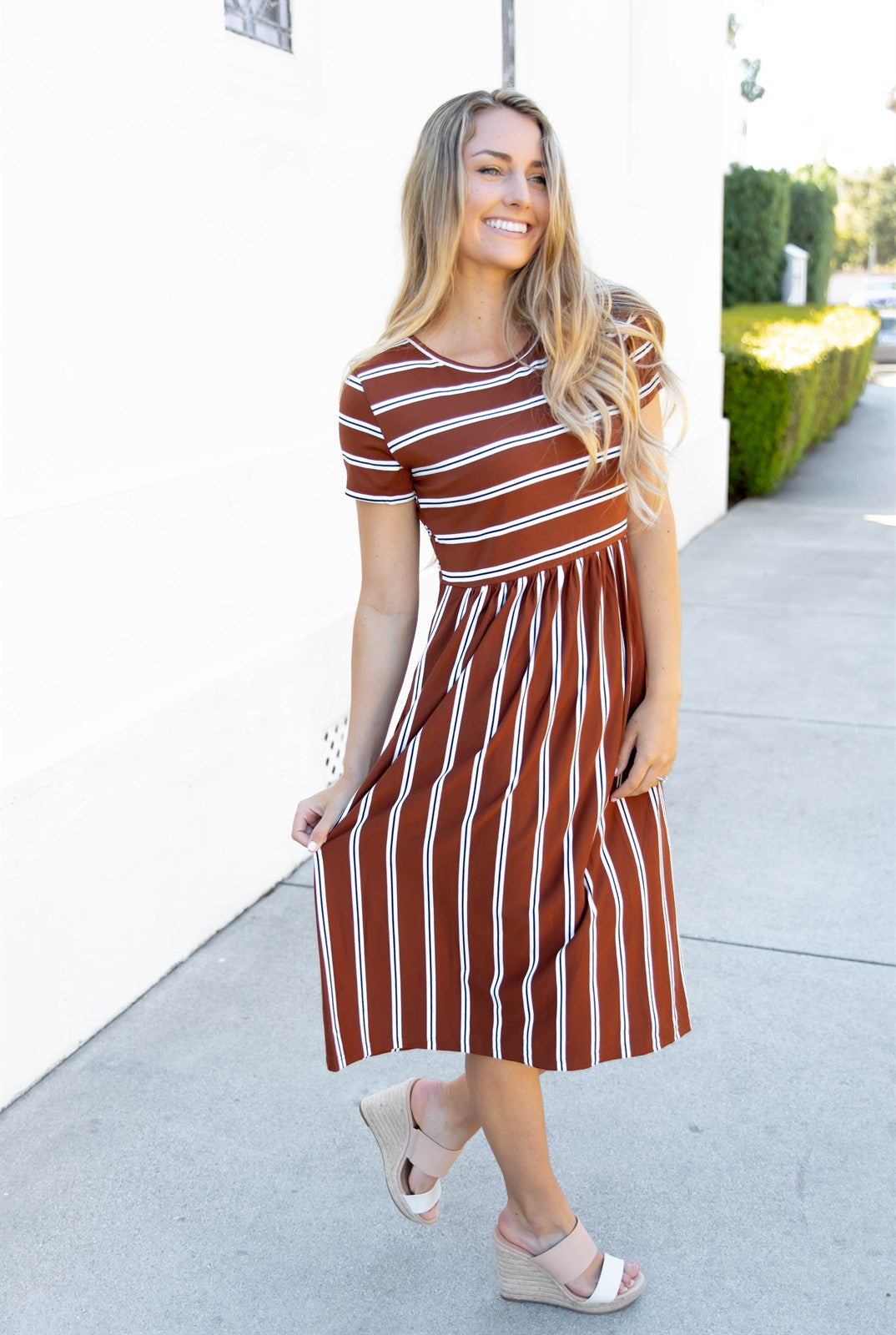 Striped Midi Eliana Dress