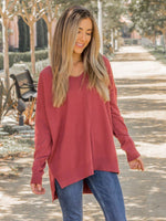 Super Soft Ashley Sweater - Raspberry