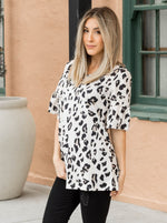 Leopard Flare Sleeve Top | S-3X