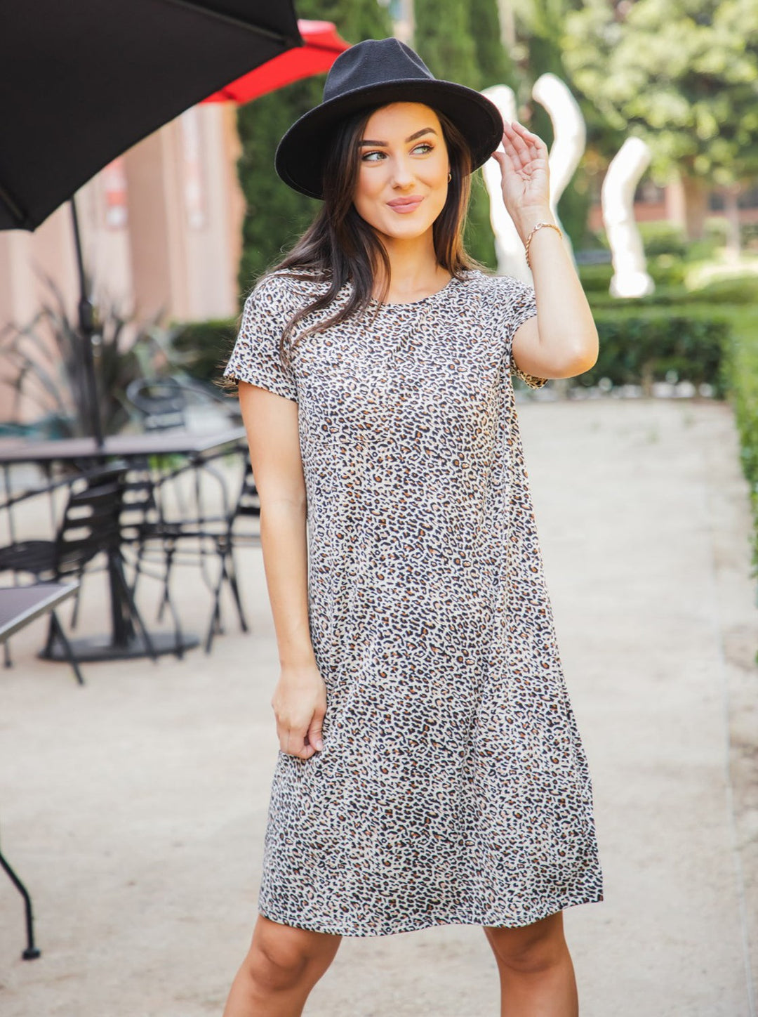 everyday t shirt dress Normal Jersey T-Shirt Dress in Washed Black M