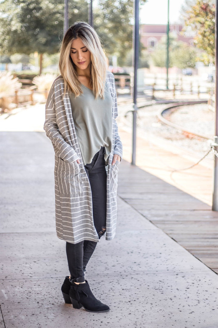 The Striped Leah Cardigan