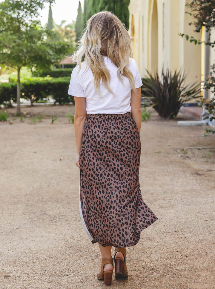 The Reign Maxi Skirt - Brown