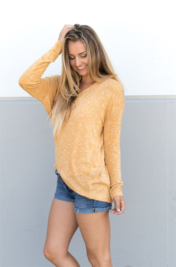 Lightweight Summer Sweater - Yellow - Tickled Teal LLC