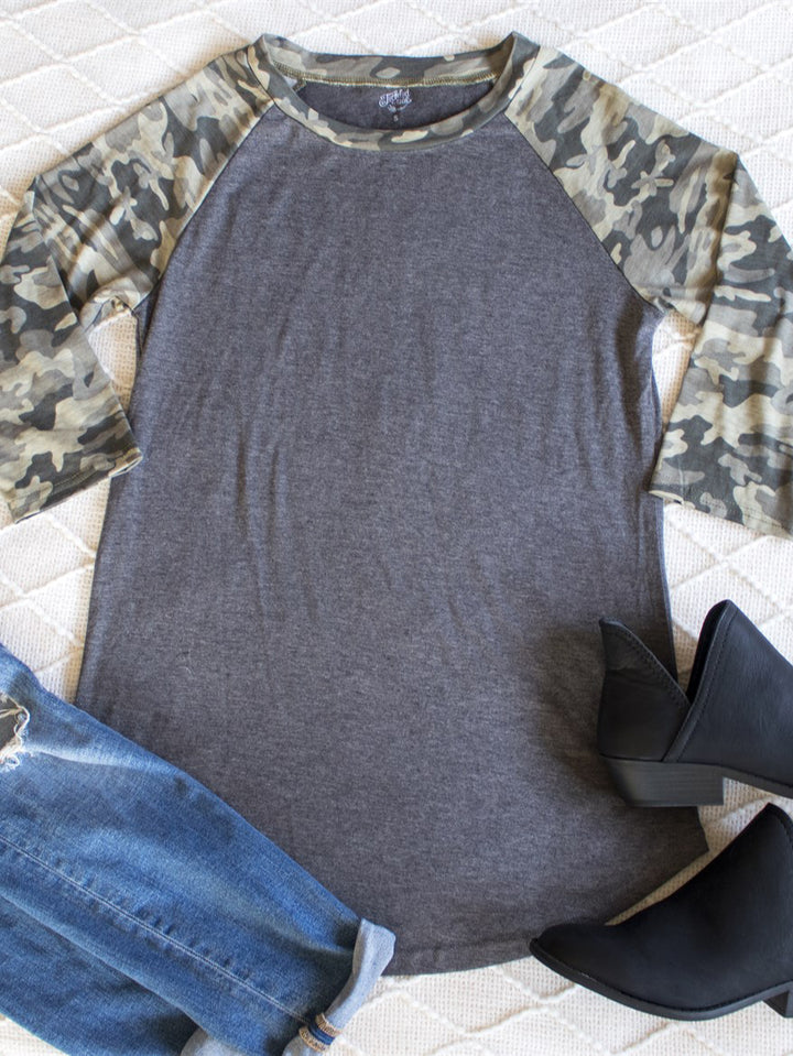 Camo Raglan