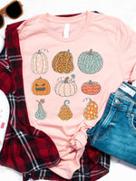 Patterned Pumpkins Graphic Tee