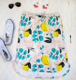 Pattern Weekend Skirt - Lemon - Tickled Teal LLC